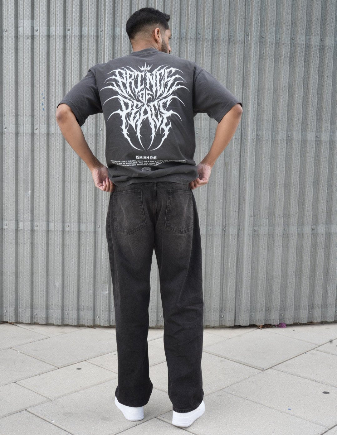 PRINCE OF PEACE OVERSIZE T-SHIRT IN VINTAGE BLACK