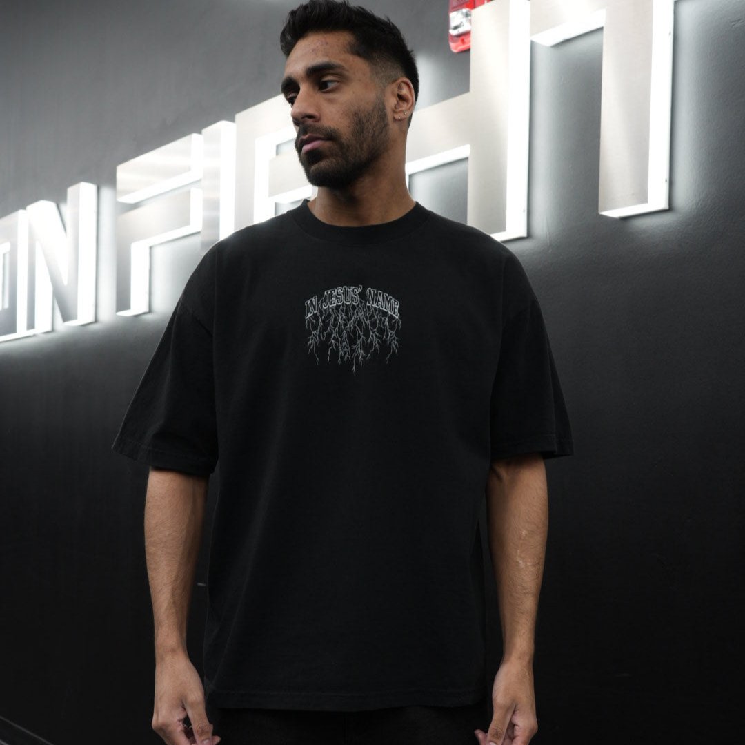 IN JESUS' NAME OVERSIZE T-SHIRT