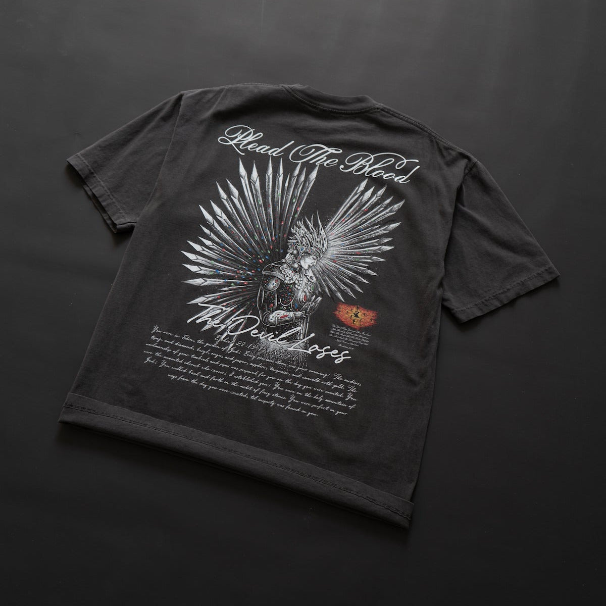 LUCIFER'S DEMISE OVERSIZE T-SHIRT IN VINTAGE BLACK (V2)