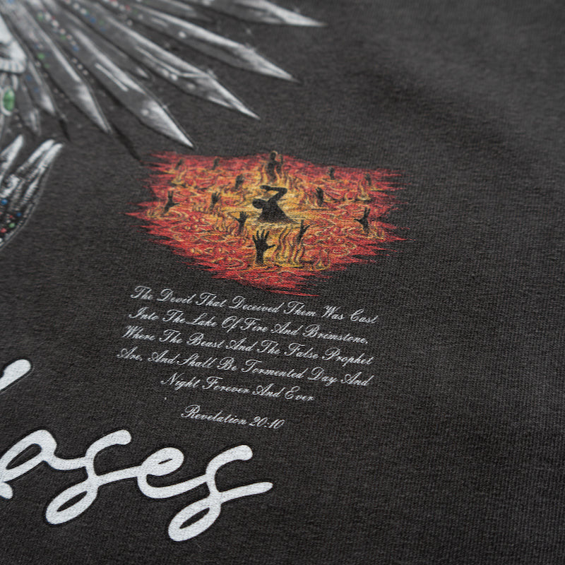 LUCIFER'S DEMISE OVERSIZE T-SHIRT IN VINTAGE BLACK (V2)