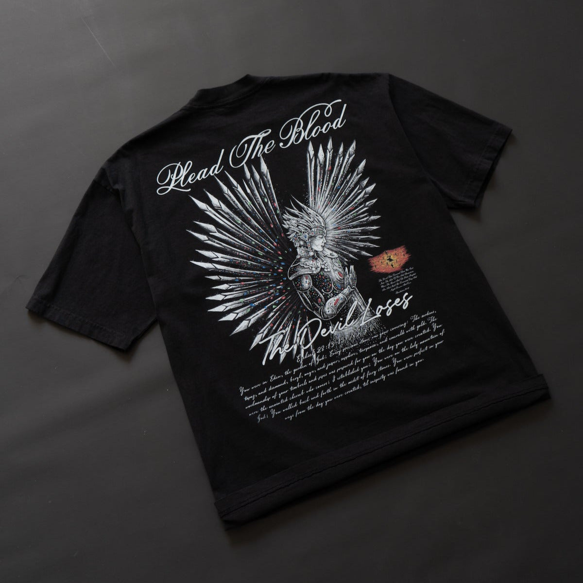 LUCIFER'S DEMISE OVERSIZE T-SHIRT IN BLACK (V2)
