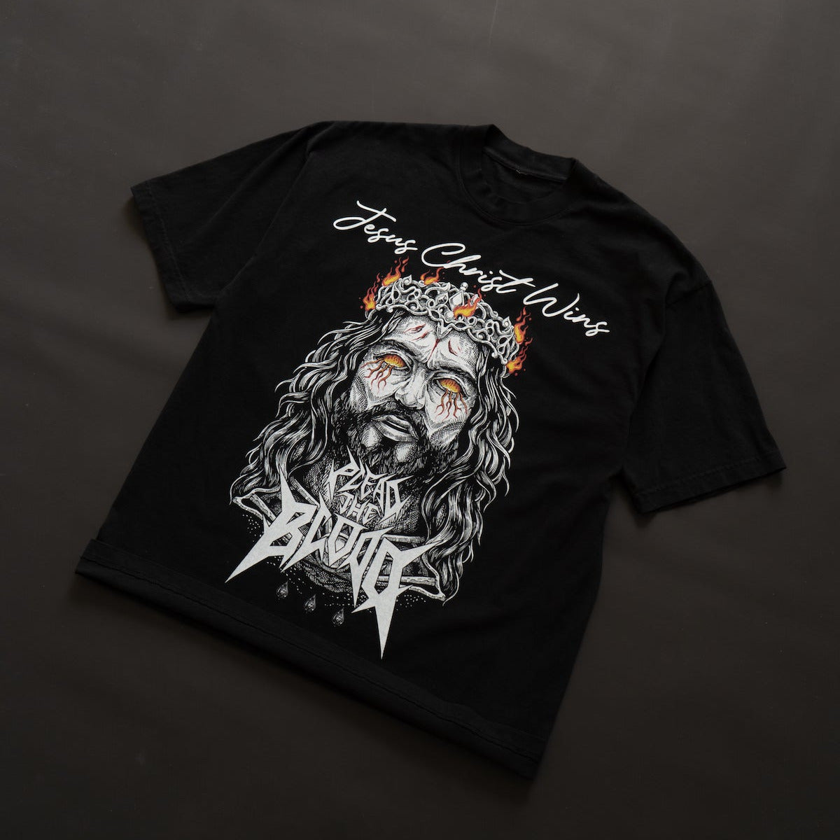LUCIFER'S DEMISE OVERSIZE T-SHIRT IN BLACK (V1)