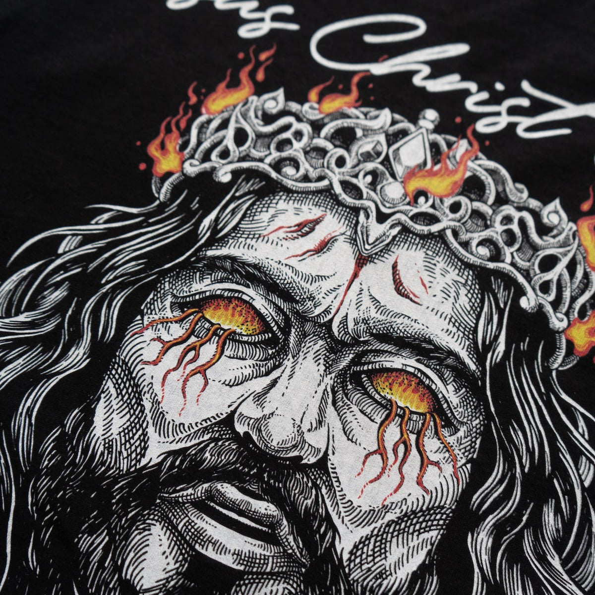 LUCIFER'S DEMISE OVERSIZE T-SHIRT IN BLACK (V1)