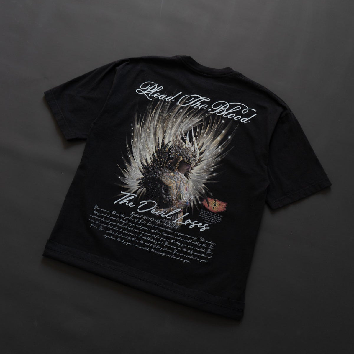 LUCIFER'S DEMISE OVERSIZE T-SHIRT IN BLACK (V1)