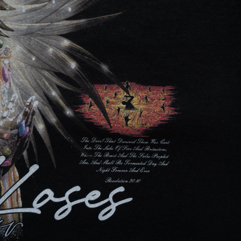 LUCIFER'S DEMISE OVERSIZE T-SHIRT IN BLACK (V1)