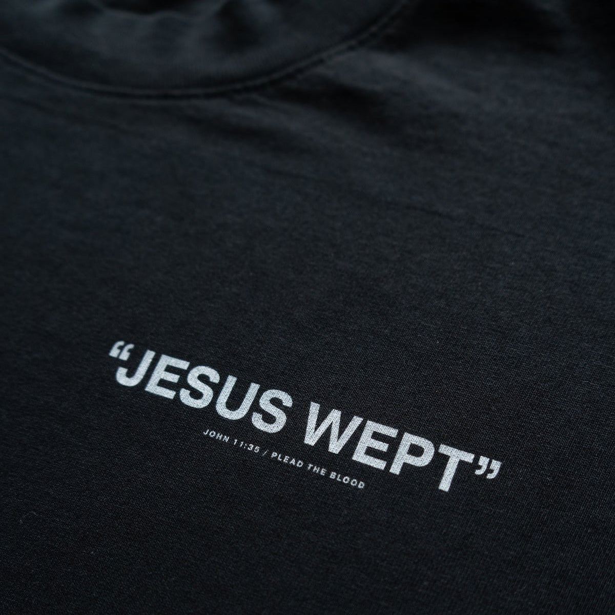 JESUS WEPT OVERSIZE T-SHIRT IN BLACK