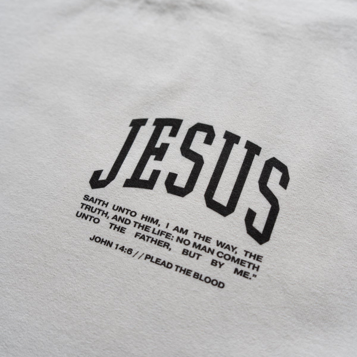 JESUS IS THE ONLY WAY OVERSIZE T-SHIRT IN CREAM