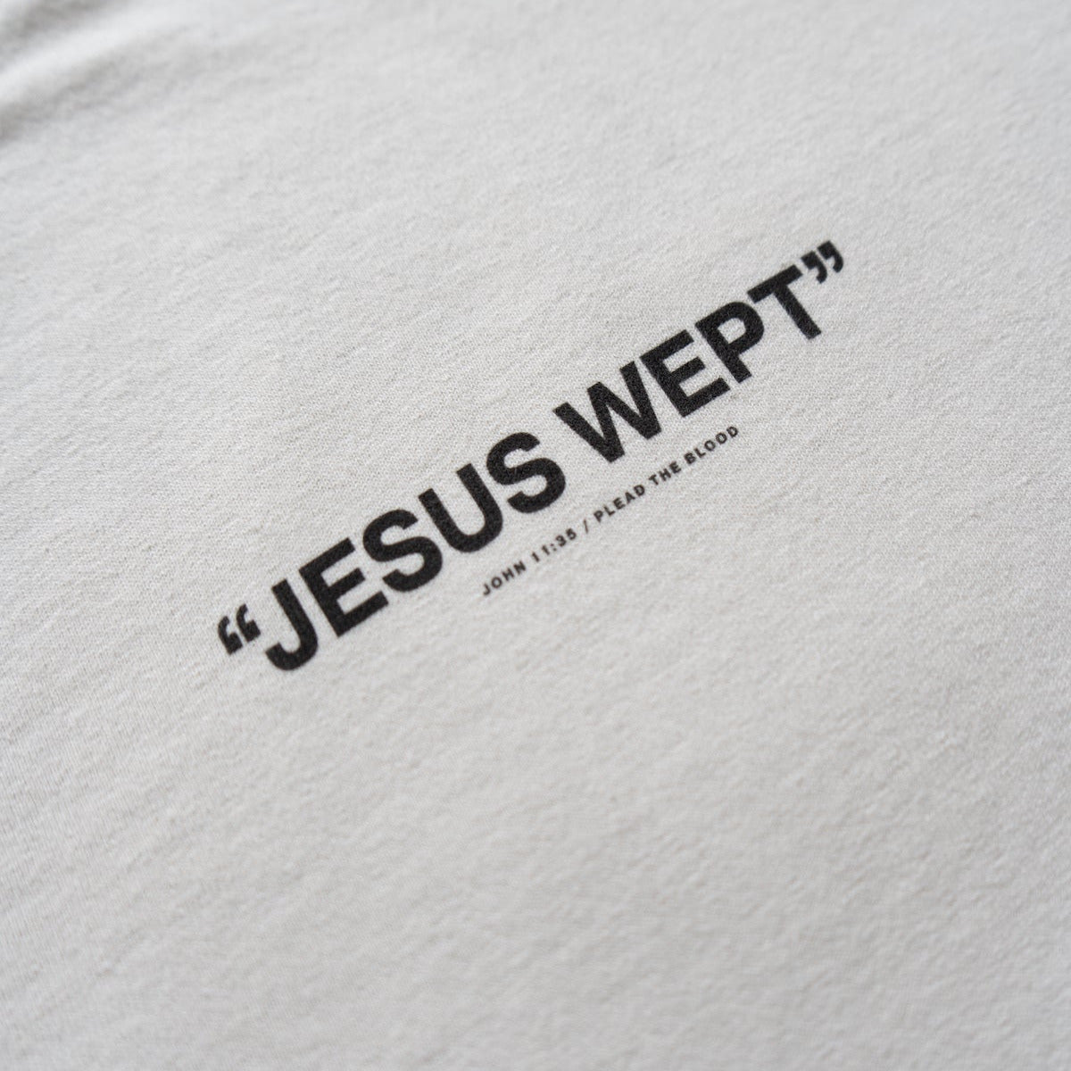 JESUS WEPT OVERSIZE T-SHIRT IN CREAM
