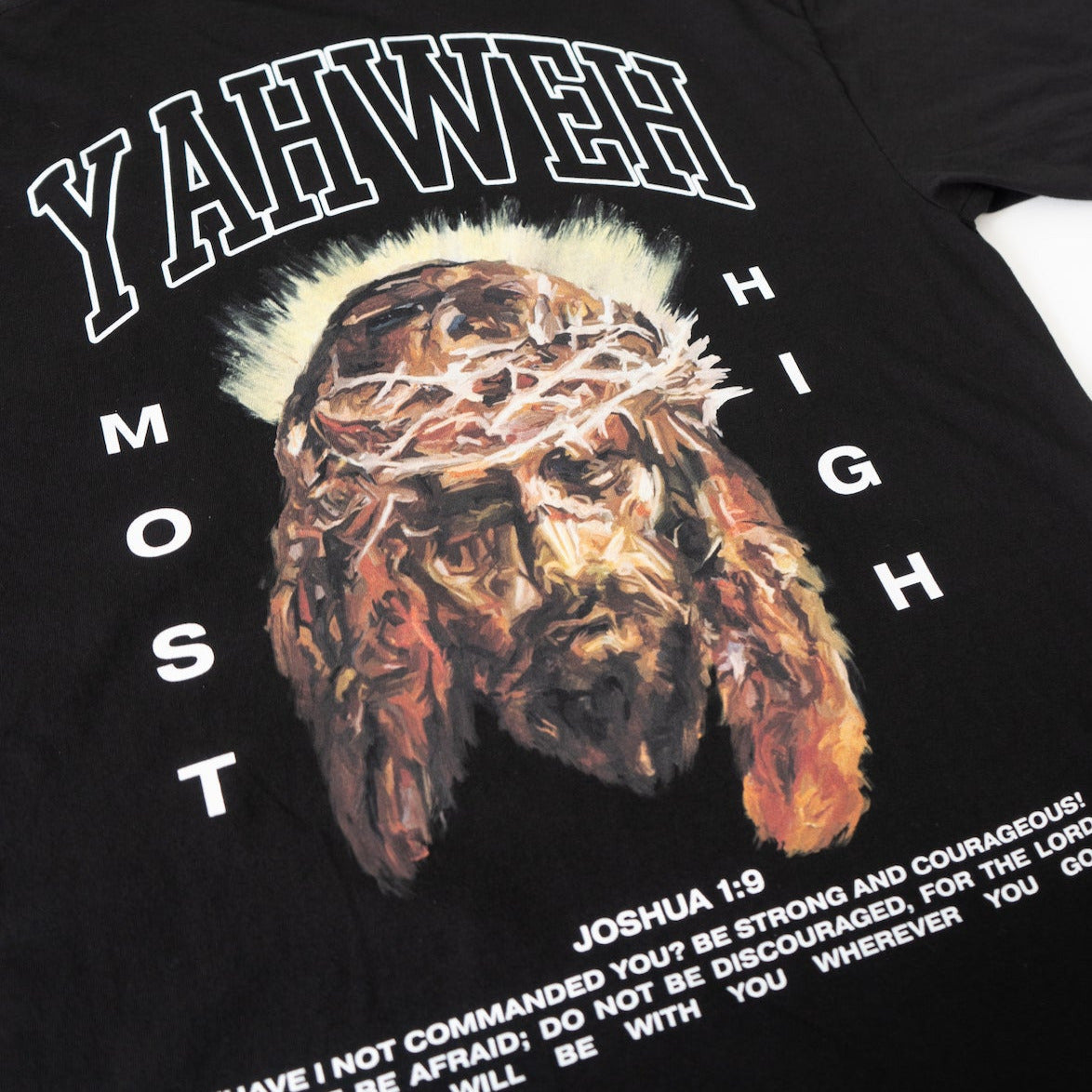 YAHWEH OVERSIZE T-SHIRT IN BLACK