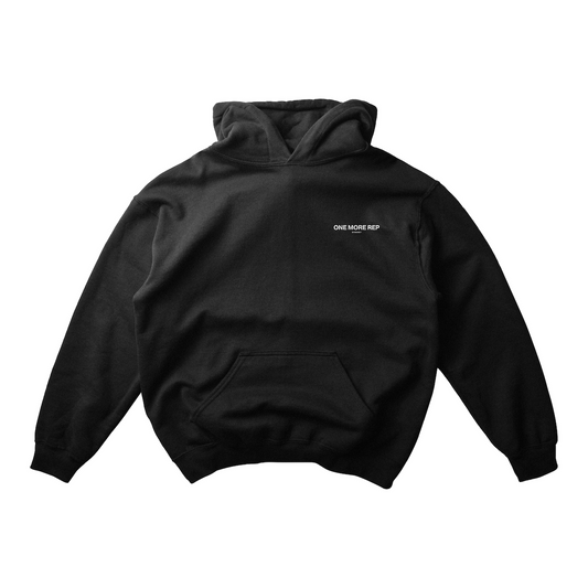 ONE MORE REP HOODIE IN BLACK