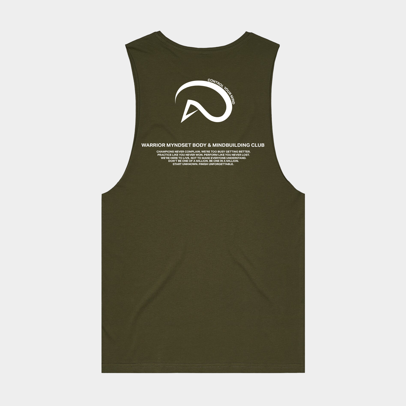 WARRIOR MYNDSET TANK (4 COLORS)