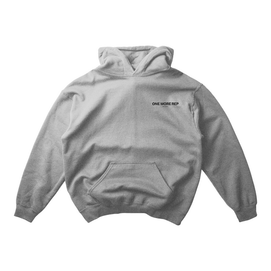 ONE MORE REP HOODIE IN HEATHER GRAY