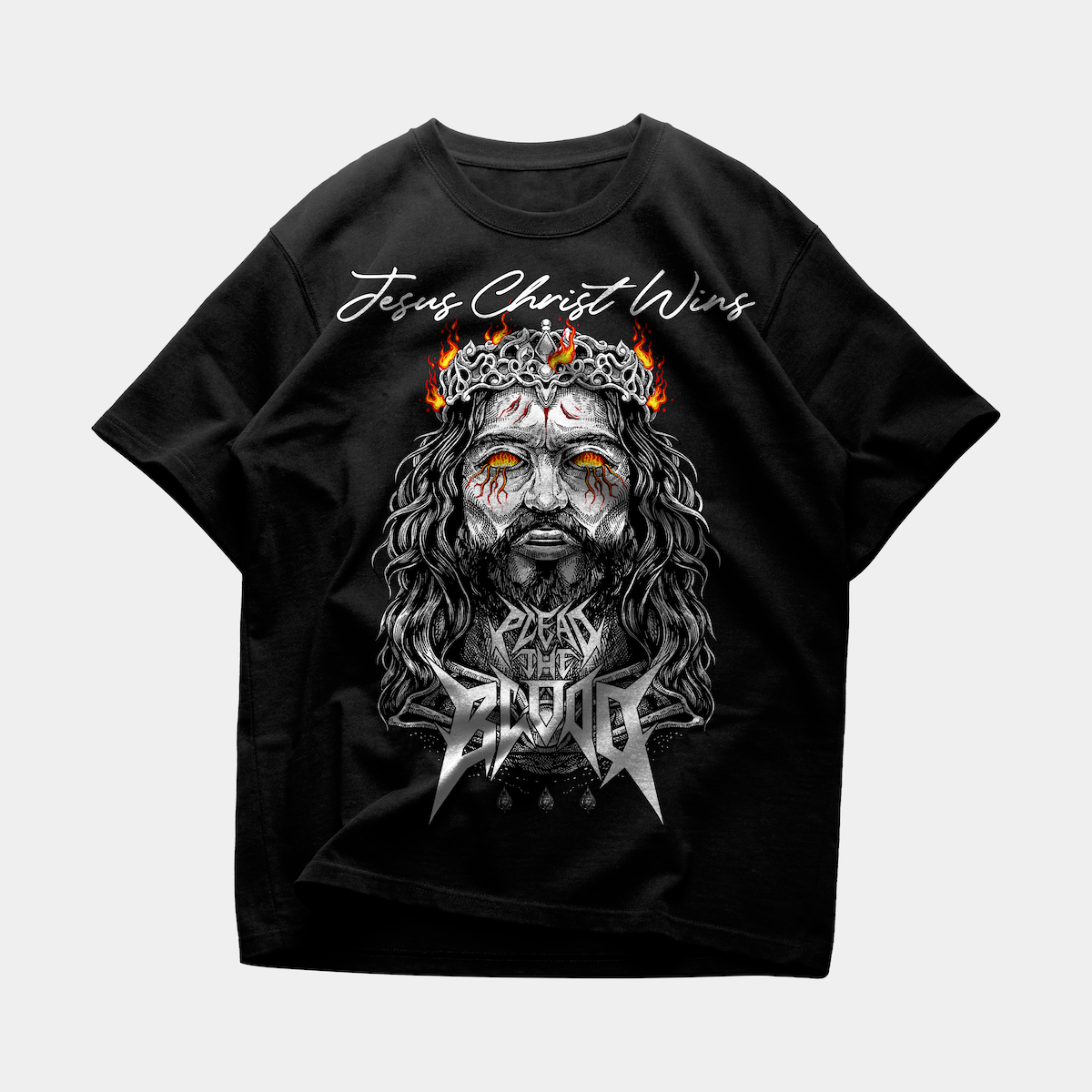 LUCIFER'S DEMISE OVERSIZE T-SHIRT IN BLACK (V2)