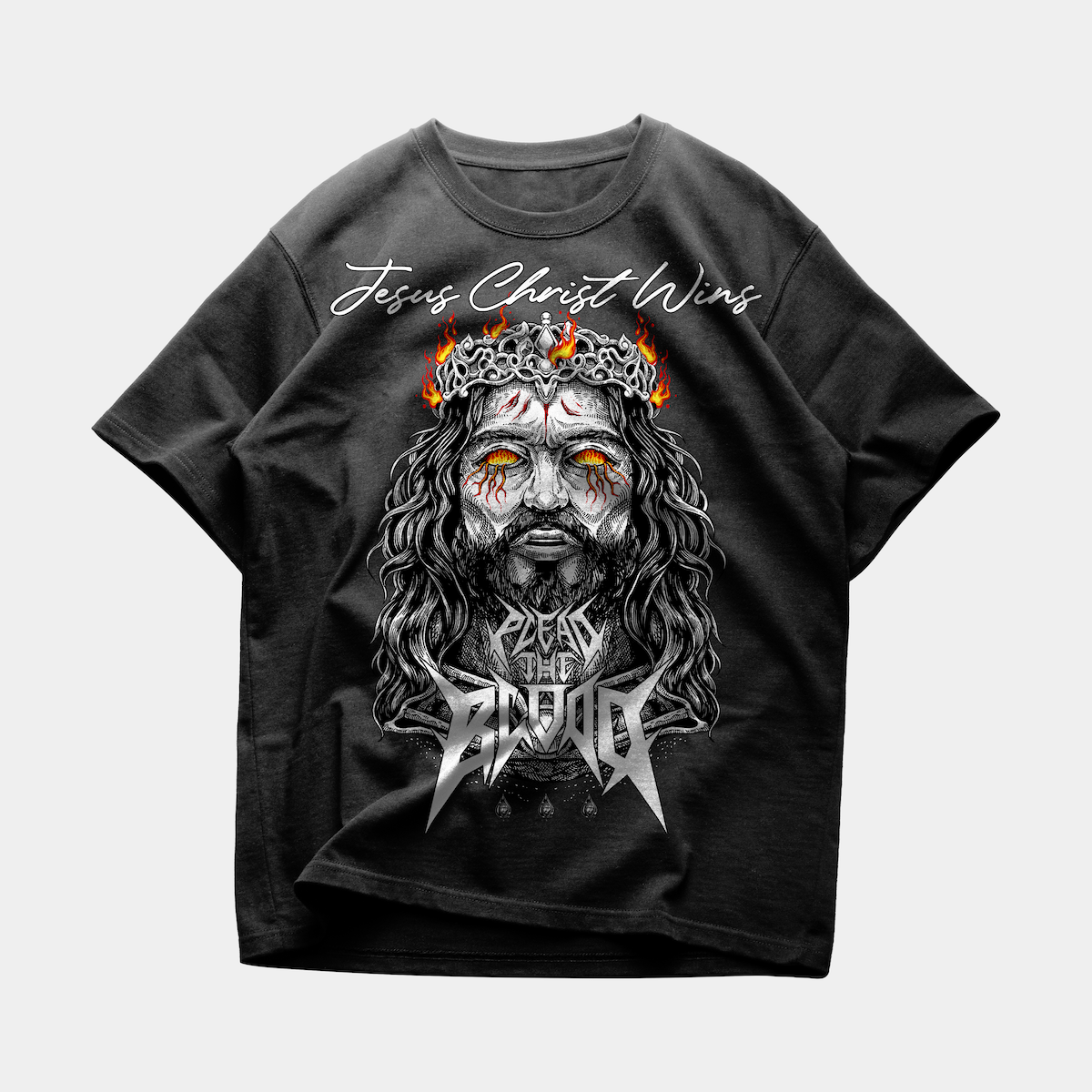 LUCIFER'S DEMISE OVERSIZE T-SHIRT IN VINTAGE BLACK (V2)