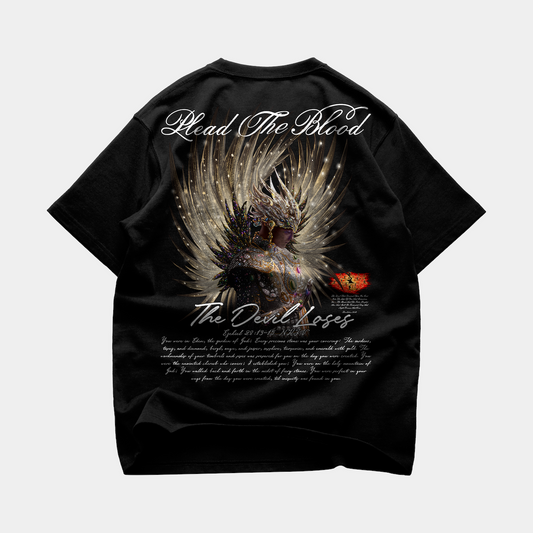 LUCIFER'S DEMISE OVERSIZE T-SHIRT IN BLACK (V1)