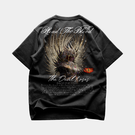 LUCIFER'S DEMISE OVERSIZE T-SHIRT IN VINTAGE BLACK (V1)