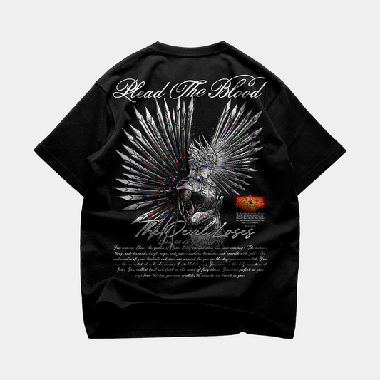 LUCIFER'S DEMISE OVERSIZE T-SHIRT IN BLACK (V2)