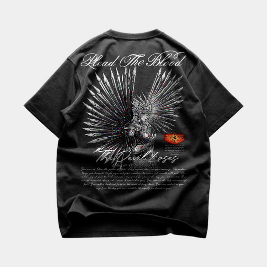 LUCIFER'S DEMISE OVERSIZE T-SHIRT IN VINTAGE BLACK (V2)