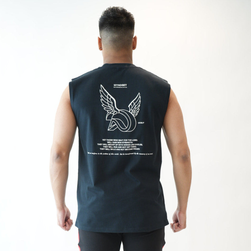 MYNDSET GIVES YOU WINGS MUSCLE TEE (3 COLORS)