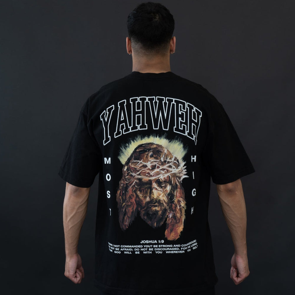 
                  
                    Load image into Gallery viewer, YAHWEH OVERSIZE T-SHIRT IN BLACK
                  
                