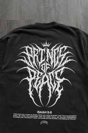 
                  
                    Load image into Gallery viewer, PRINCE OF PEACE OVERSIZE T-SHIRT IN VINTAGE BLACK
                  
                
