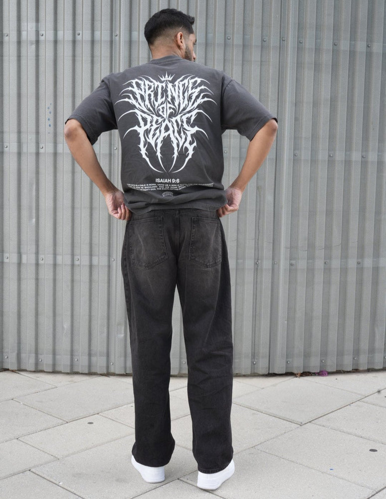 
                  
                    Load image into Gallery viewer, PRINCE OF PEACE OVERSIZE T-SHIRT IN VINTAGE BLACK
                  
                