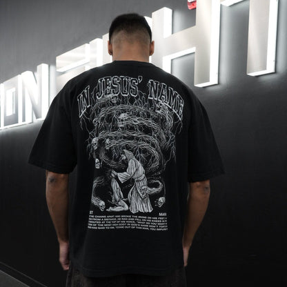 IN JESUS' NAME OVERSIZE T-SHIRT