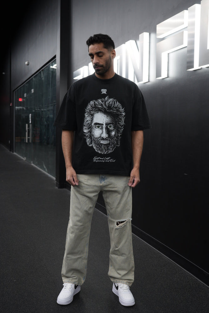
                  
                    Load image into Gallery viewer, PRINCE OF PEACE OVERSIZE T-SHIRT IN BLACK
                  
                