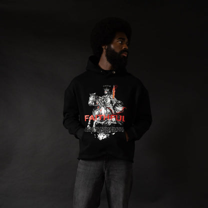 KING OF KINGS RAW HEM HOODIE