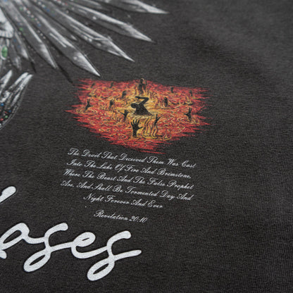 LUCIFER'S DEMISE OVERSIZE T-SHIRT IN VINTAGE BLACK (V2)