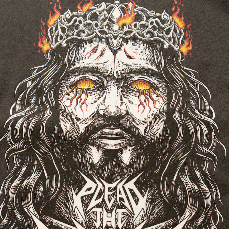 LUCIFER'S DEMISE OVERSIZE T-SHIRT IN VINTAGE BLACK (V1)