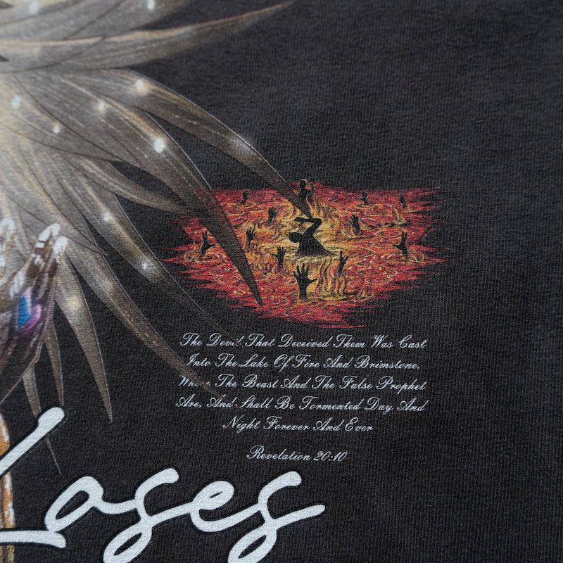 LUCIFER'S DEMISE OVERSIZE T-SHIRT IN VINTAGE BLACK (V1)
