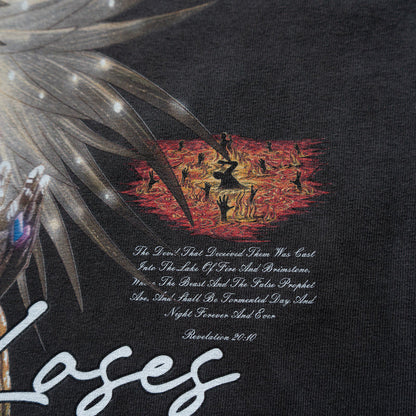 LUCIFER'S DEMISE OVERSIZE T-SHIRT IN VINTAGE BLACK (V1)
