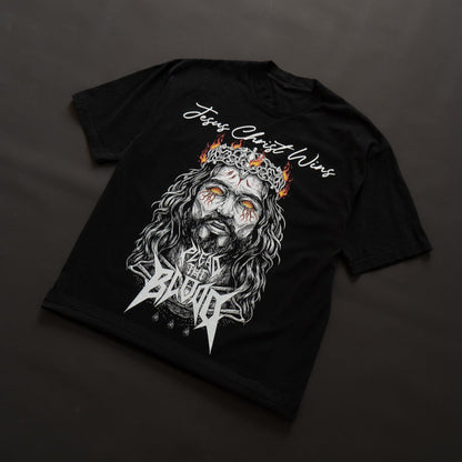LUCIFER'S DEMISE OVERSIZE T-SHIRT IN BLACK (V2)