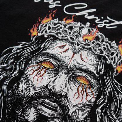 LUCIFER'S DEMISE OVERSIZE T-SHIRT IN BLACK (V1)