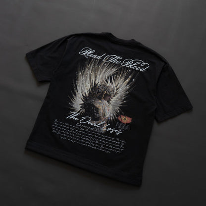 LUCIFER'S DEMISE OVERSIZE T-SHIRT IN BLACK (V1)