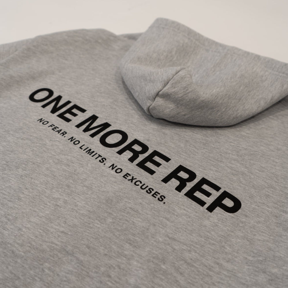 
                  
                    Load image into Gallery viewer, ONE MORE REP HOODIE IN HEATHER GRAY
                  
                