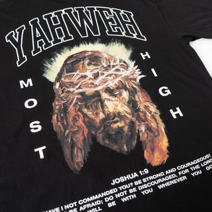 
                  
                    Load image into Gallery viewer, YAHWEH OVERSIZE T-SHIRT IN BLACK
                  
                