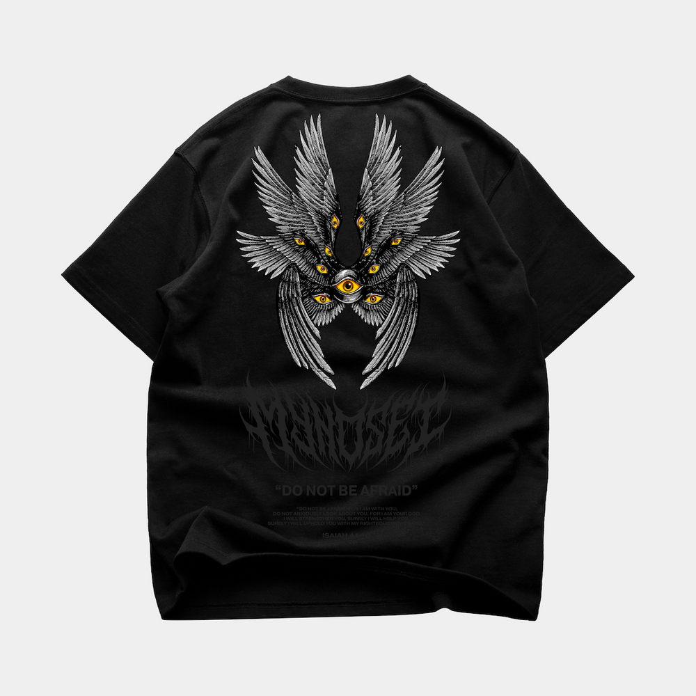 BLACK SERAPHIM OVERSIZE T-SHIRT