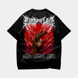 
                  
                    Load image into Gallery viewer, BLOOD OF THE LAMB OVERSIZE T-SHIRT
                  
                