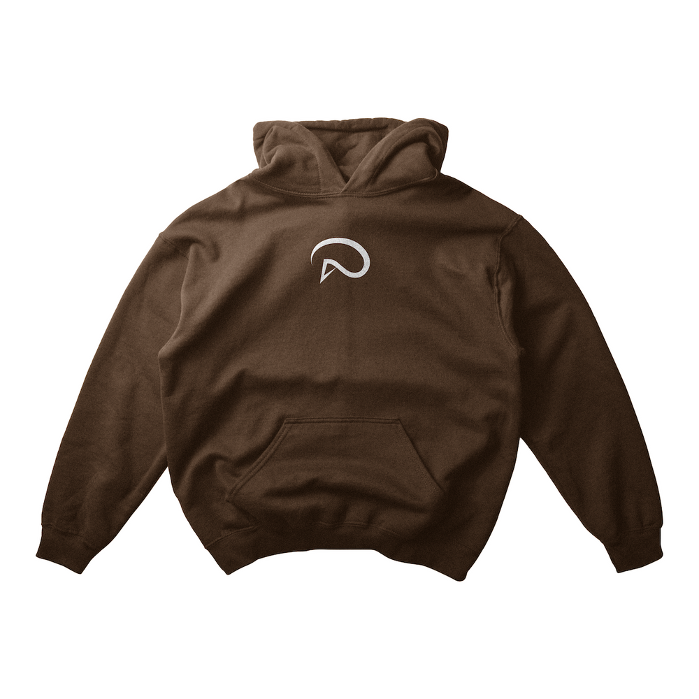 
                  
                    Load image into Gallery viewer, PUFF PRINT WISDOM HOODIE IN BROWN
                  
                