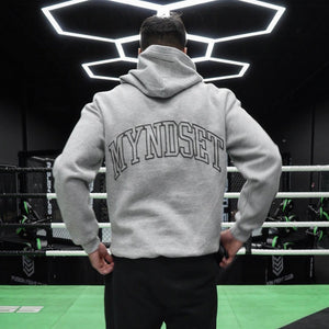 
                  
                    Load image into Gallery viewer, PUFF PRINT WISDOM HOODIE IN GRAY
                  
                