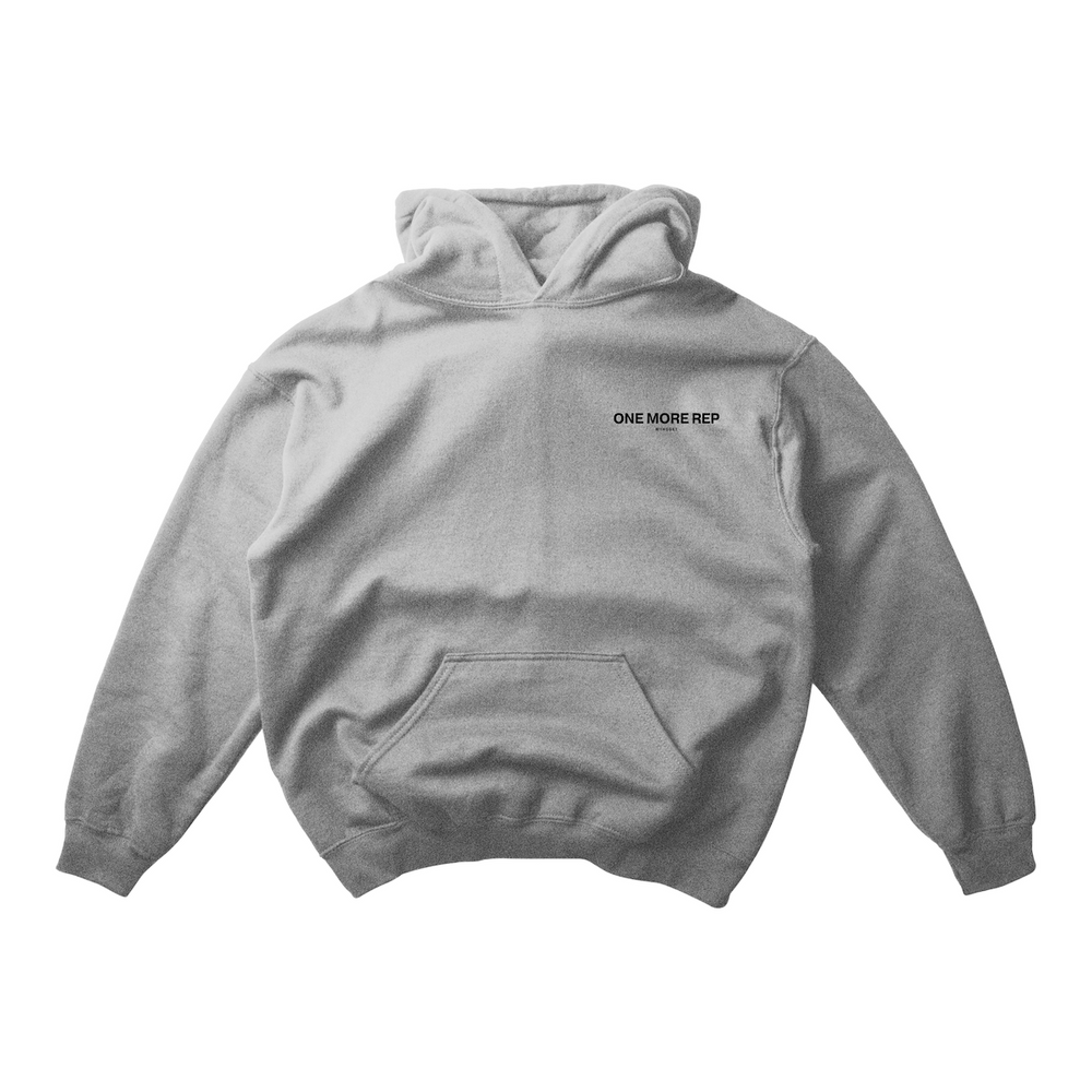 
                  
                    Load image into Gallery viewer, ONE MORE REP HOODIE IN HEATHER GRAY
                  
                