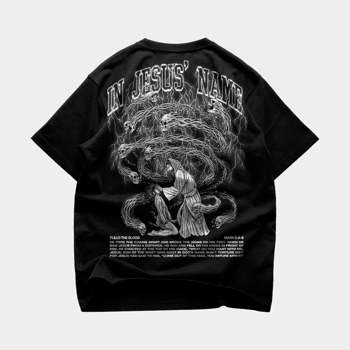 IN JESUS' NAME OVERSIZE T-SHIRT