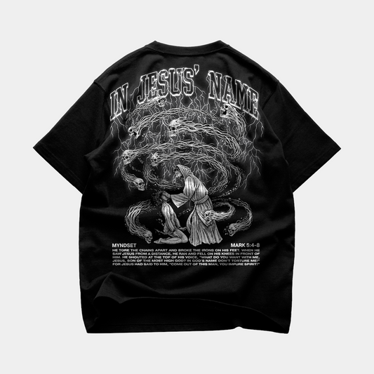 IN JESUS' NAME OVERSIZE T-SHIRT