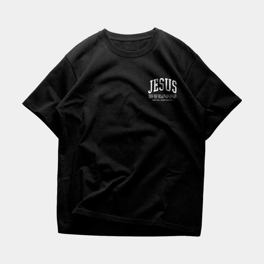 JESUS IS THE ONLY WAY OVERSIZE T-SHIRT IN BLACK