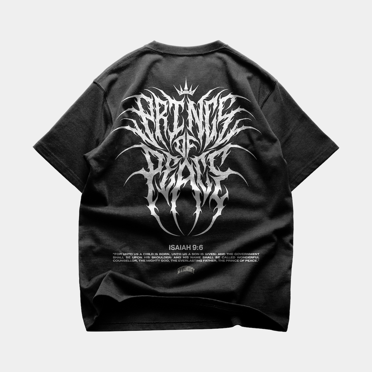PRINCE OF PEACE OVERSIZE T-SHIRT IN VINTAGE BLACK