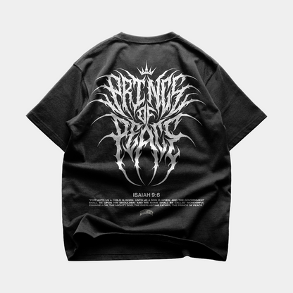 PRINCE OF PEACE OVERSIZE T-SHIRT IN VINTAGE BLACK