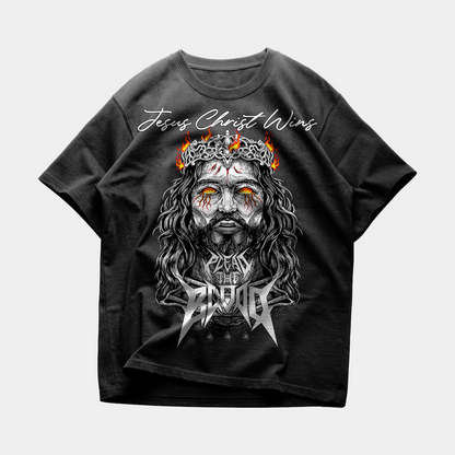LUCIFER'S DEMISE OVERSIZE T-SHIRT IN VINTAGE BLACK (V1)