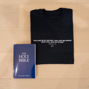 
                  
                    Load image into Gallery viewer, HEBREWS 13:6 REGULAR T-SHIRT
                  
                